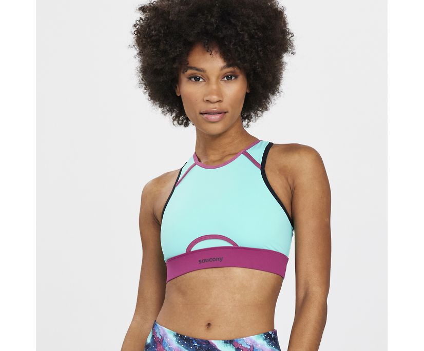 Saucony Dash Bra Top Ženske Bras Menta | QZJJBH8D