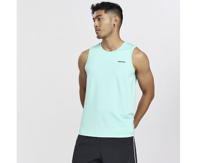 Saucony Dash Tank Muške Tops Menta | U4Q2YUOT