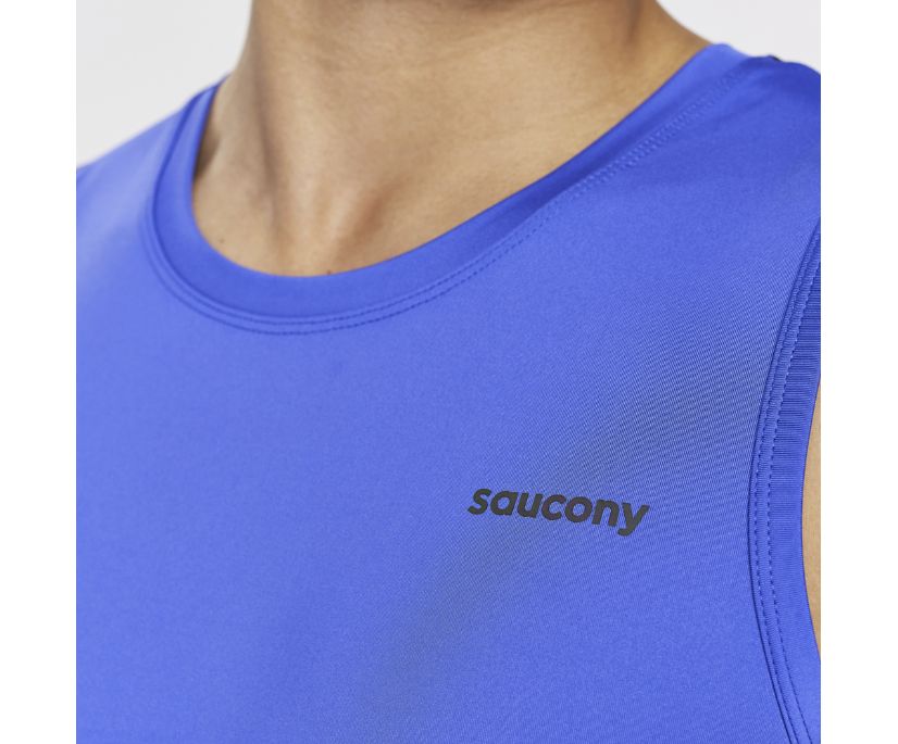 Saucony Dash Tank Muške Tops Plave | 297E5O1Y