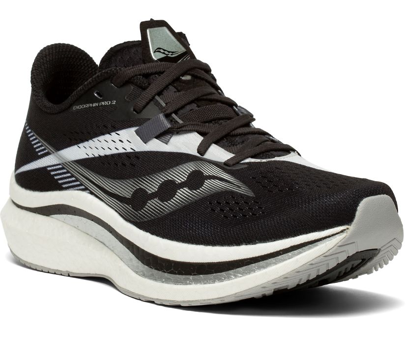 Saucony Endorphin Pro 2 Ženske Tenisiće Crne Bijele | J9AYJLW0