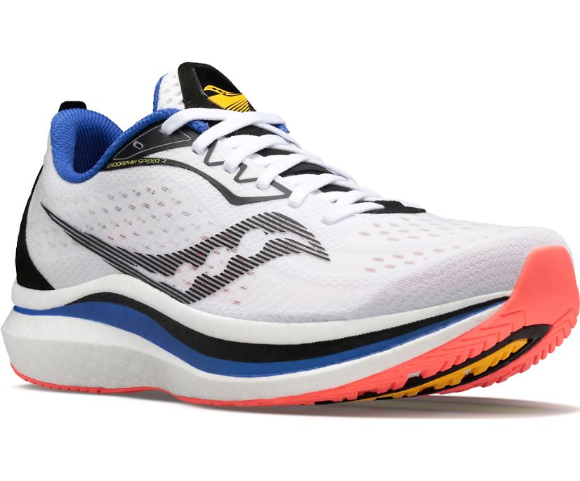 Saucony Endorphin Speed 2 Muške Tenisiće Bijele Narančaste | VZ4VFC4I