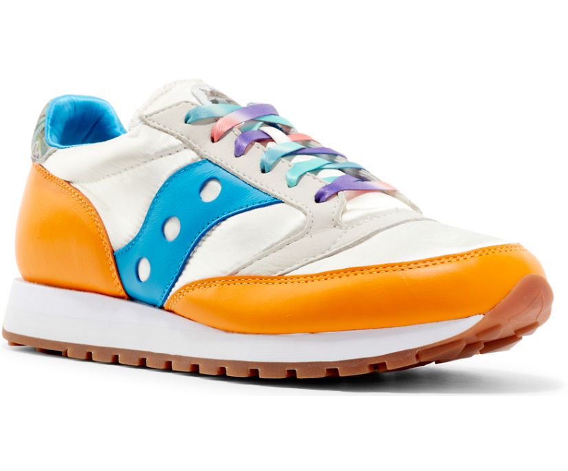 Saucony Fiona Jazz 81 Ženske Cipele Bijele Narančaste | QAZF84YN