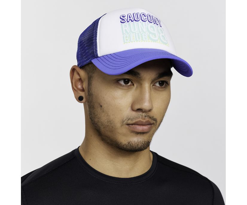 Saucony Foamie Trucker Hat Muške Šeširi Plave | 0ERKZIIL