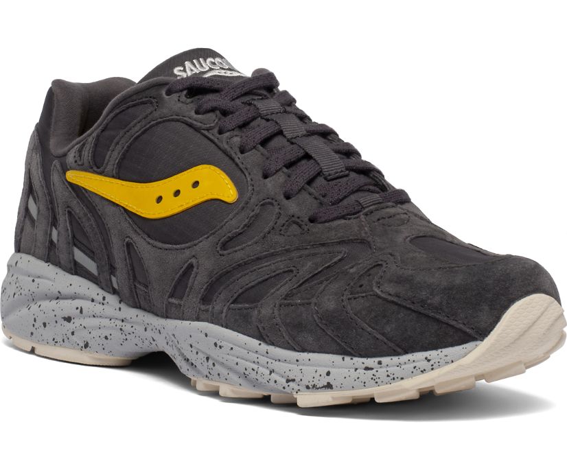 Saucony Grid Azura 2000 Muške Cipele Crne Sive Žute | CAAVZC5G