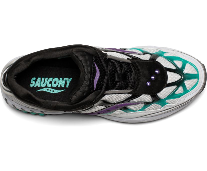 Saucony Grid Web Into the Void Muške Cipele Bijele Crne Ljubičaste | C295WOQ8