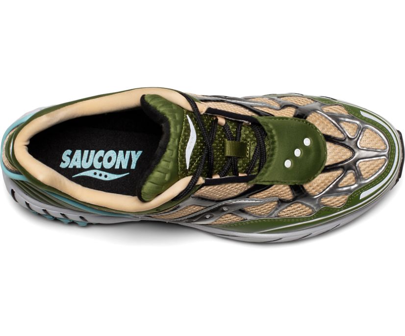 Saucony Grid Web Ženske Cipele Smeđe Crne Plave | ASWVOE5P