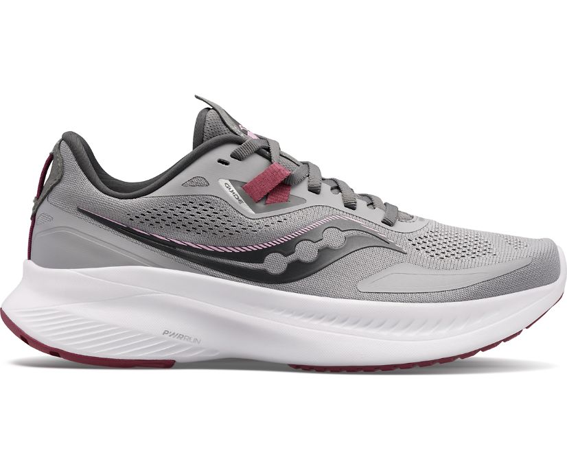 Saucony Guide 15 Wide Ženske Tenisiće Sive Bordo | HWGPXHP4