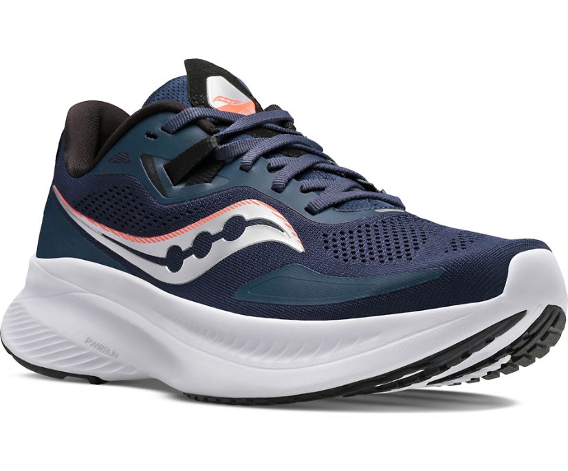 Saucony Guide 15 Ženske Cipele Za Hodanje Tamnoplave Srebrne | H8T5XEVH