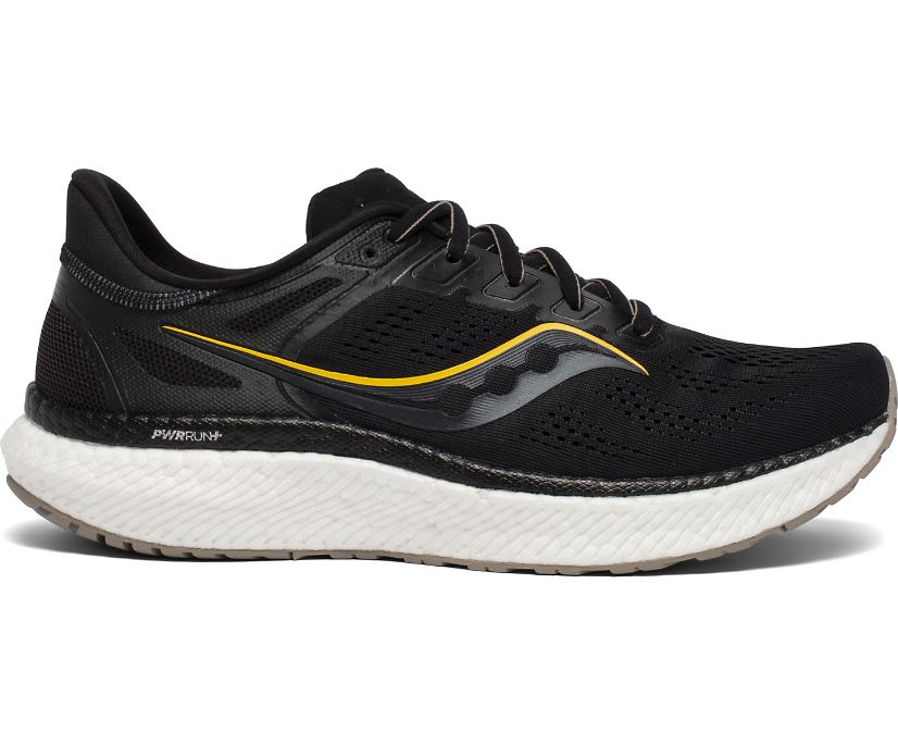 Saucony Hurricane 23 Wide Muške Cipele Crne Zlatne | 7K8URQTO