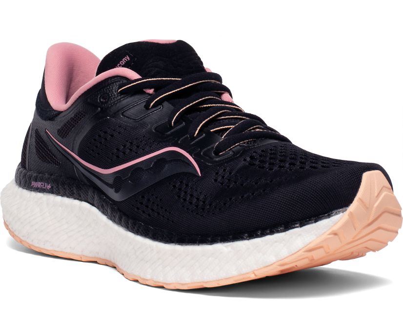 Saucony Hurricane 23 Wide Ženske Cipele Crne Roze | LM3UY9B1