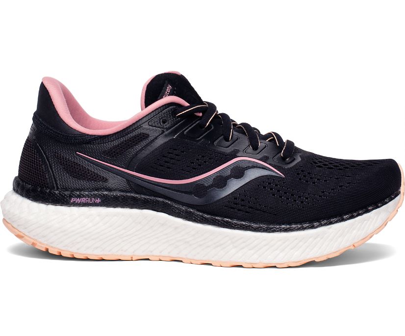 Saucony Hurricane 23 Wide Ženske Cipele Crne Roze | LM3UY9B1