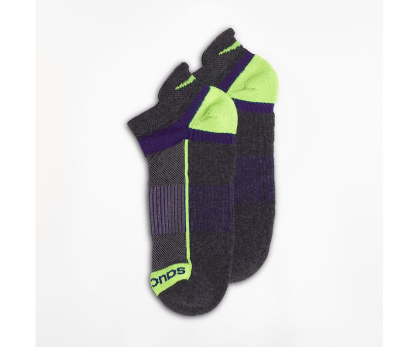 Saucony Inferno No Show Tab 3-Pack Socks Muške Čarape Tamno Sive | GFVFKFX1