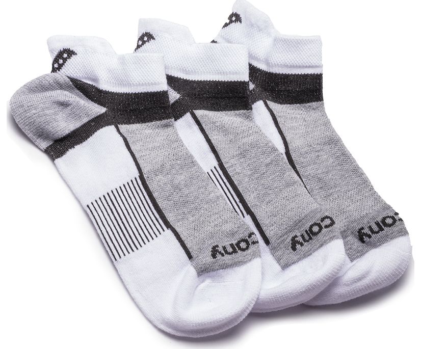 Saucony Inferno Quarter 3-Pack Socks Muške Čarape Bijele | 4M1X9GM7