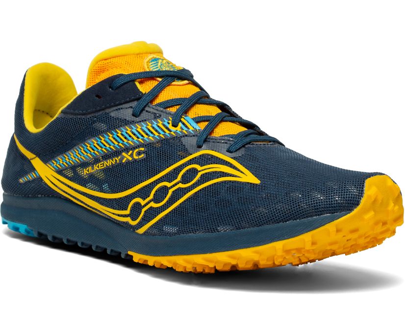 Saucony Kilkenny XC9 Flat Muške Tenisiće Ljubičaste Žute | M167QRDH