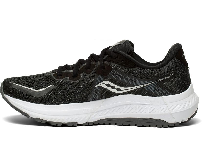 Saucony Omni 20 Wide Ženske Cipele Crne Bijele | K0KNCX7D