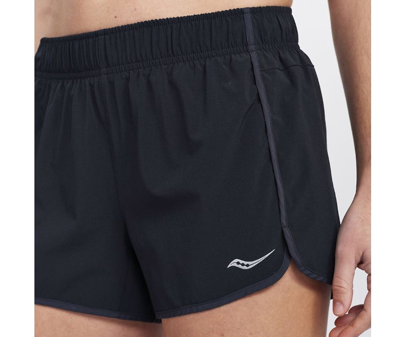 Saucony Outpace 3' Short Ženske Hlače Crne | GMLYIU8J