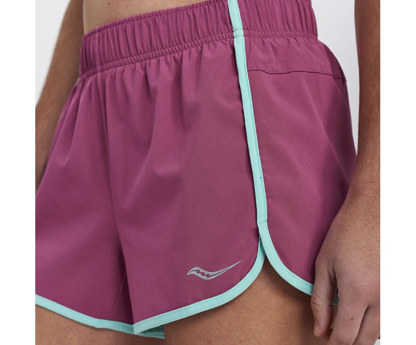 Saucony Outpace 3' Short Ženske Hlače Roze | M6XN61CS