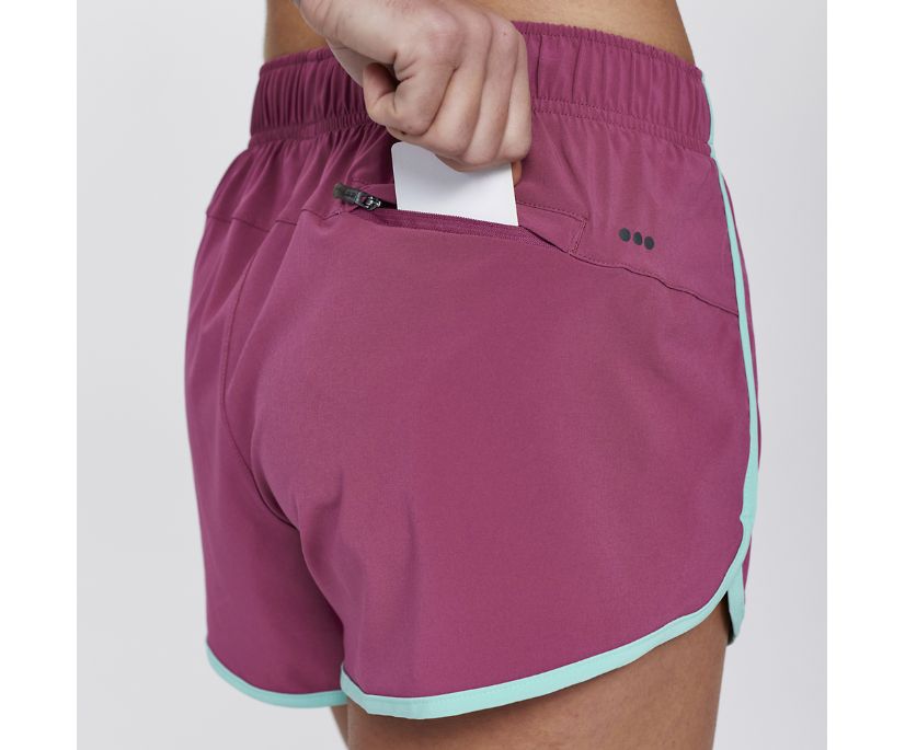 Saucony Outpace 3' Short Ženske Hlače Roze | M6XN61CS