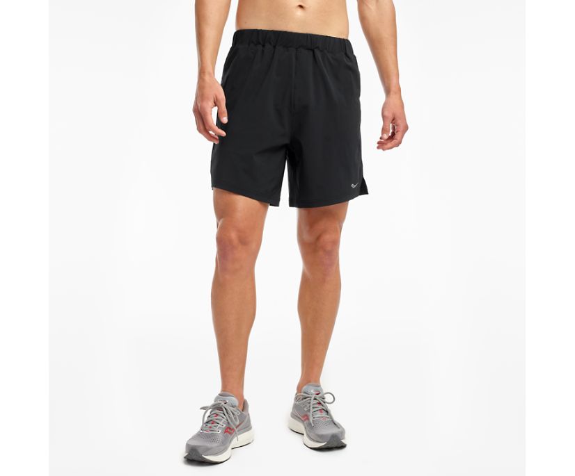 Saucony Outpace 7\' Short Muške Hlače Crne | MD7JSL6R