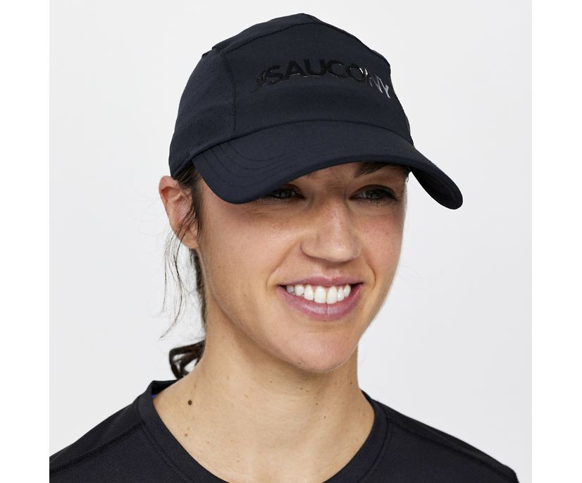 Saucony Outpace Hat Muške Šeširi Crne | BHQ8CWB0