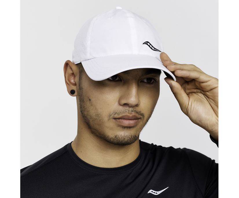 Saucony Outpace Petite Hat Muške Šeširi Bijele | WUYOGYMS