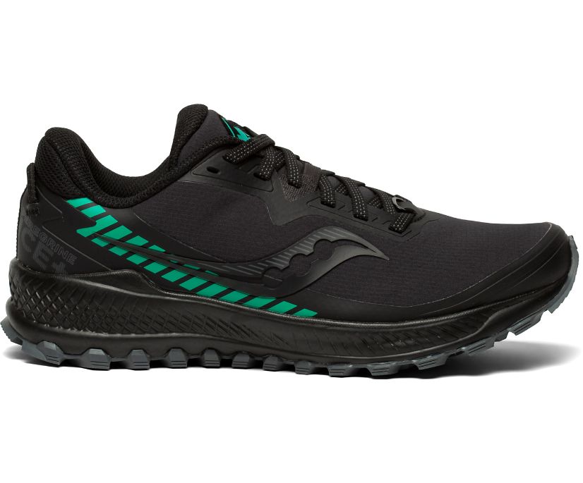 Saucony Peregrine ICE+ Ženske Tenisiće Crne Zelene | 4P6YQMGO