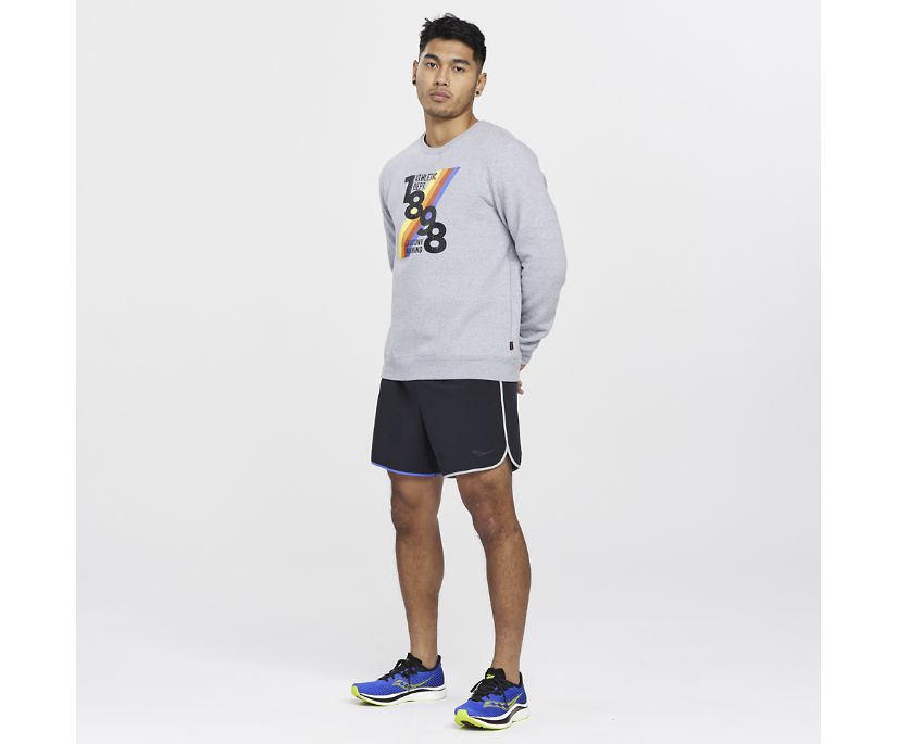 Saucony Rested Crewneck Muške Tops Svijetlo Sive | 7H5IPZ10