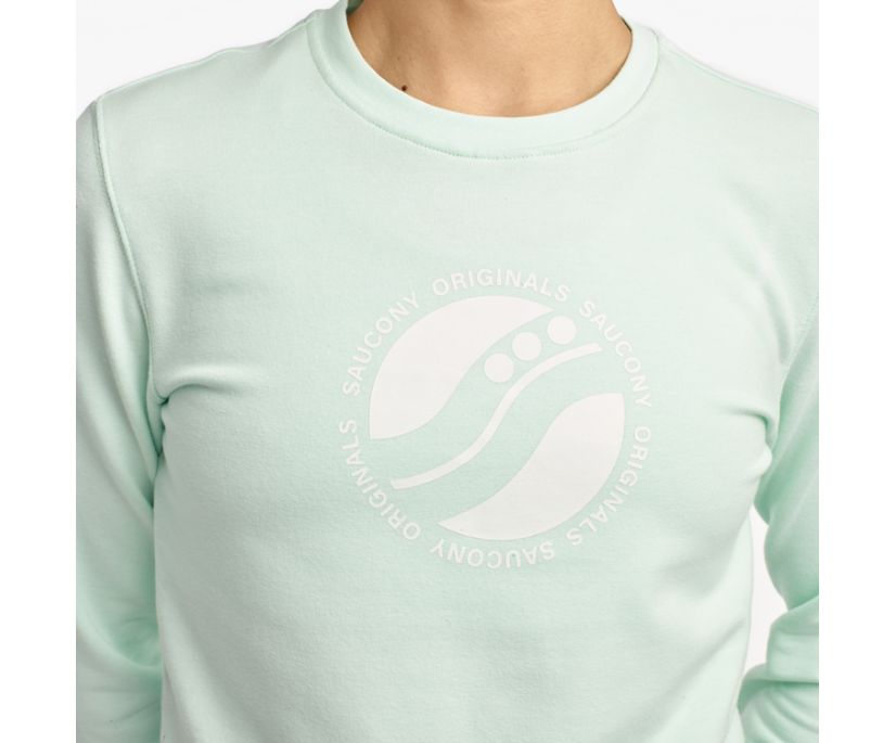 Saucony Rested Crewneck Ženske Tops Plave | NLYJ4VSU