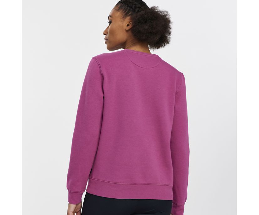 Saucony Rested Crewneck Ženske Tops Roze | 7DQWZL7D