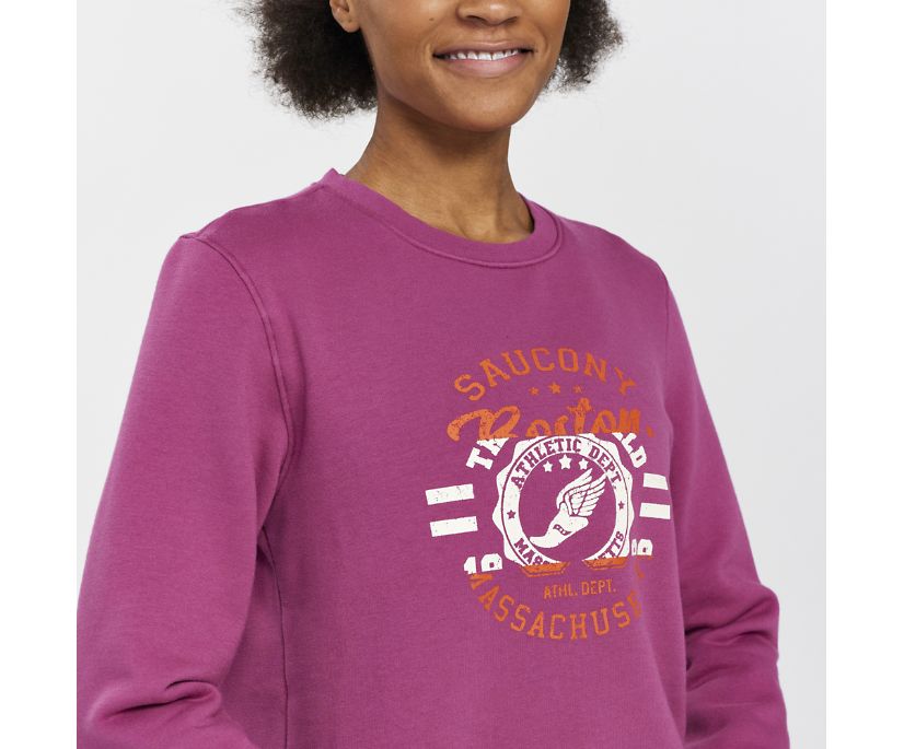 Saucony Rested Crewneck Ženske Tops Roze | 7DQWZL7D