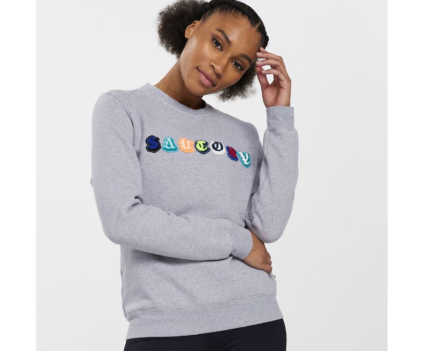 Saucony Rested Crewneck Ženske Tops Svijetlo Sive | 6IEI6ESG