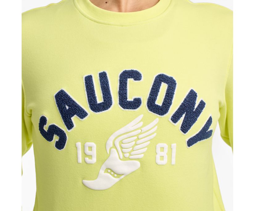 Saucony Rested Crewneck Ženske Tops Svijetlo Zelene | W6MX0JX7