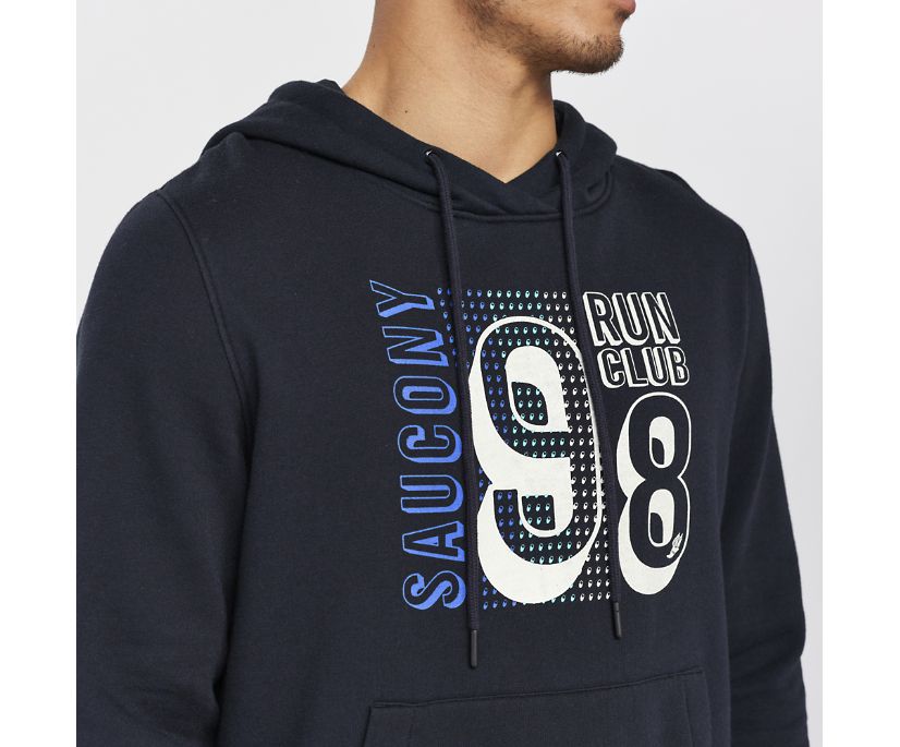 Saucony Rested Hoodie Muške Tops Crne | C6G5E12H