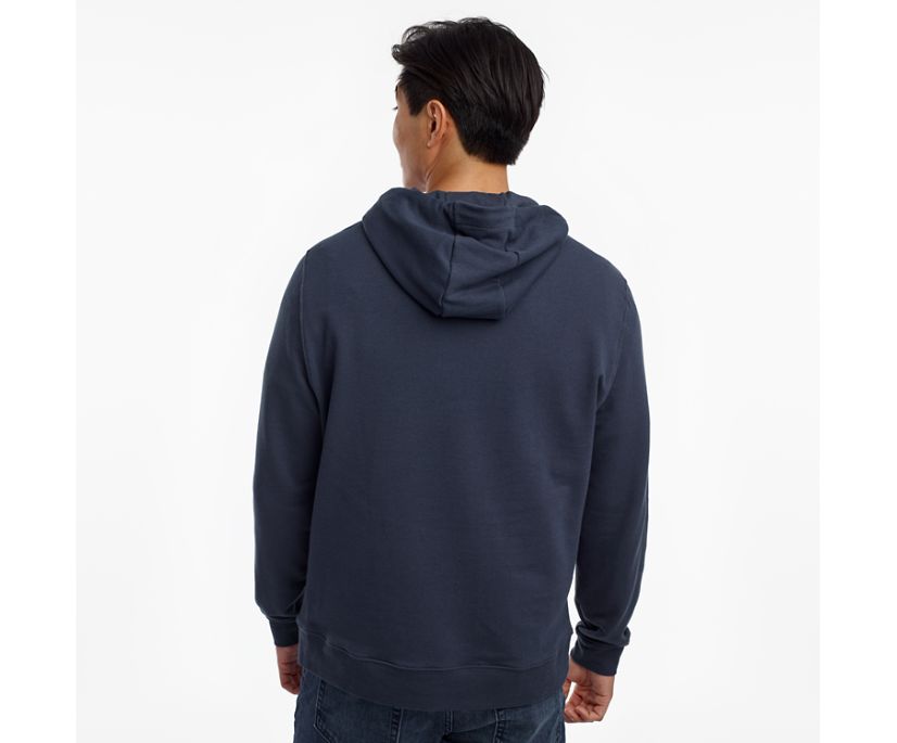 Saucony Rested Hoodie Muške Tops Sive Plave | H60N6SLV