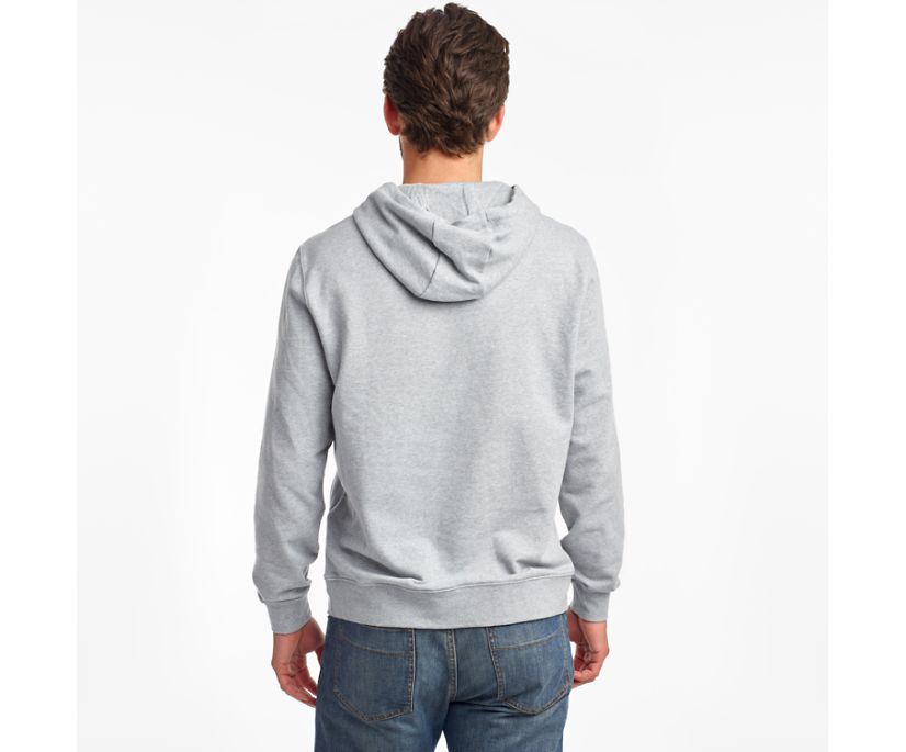 Saucony Rested Hoodie Muške Tops Svijetlo Sive | 5UIM8UXB