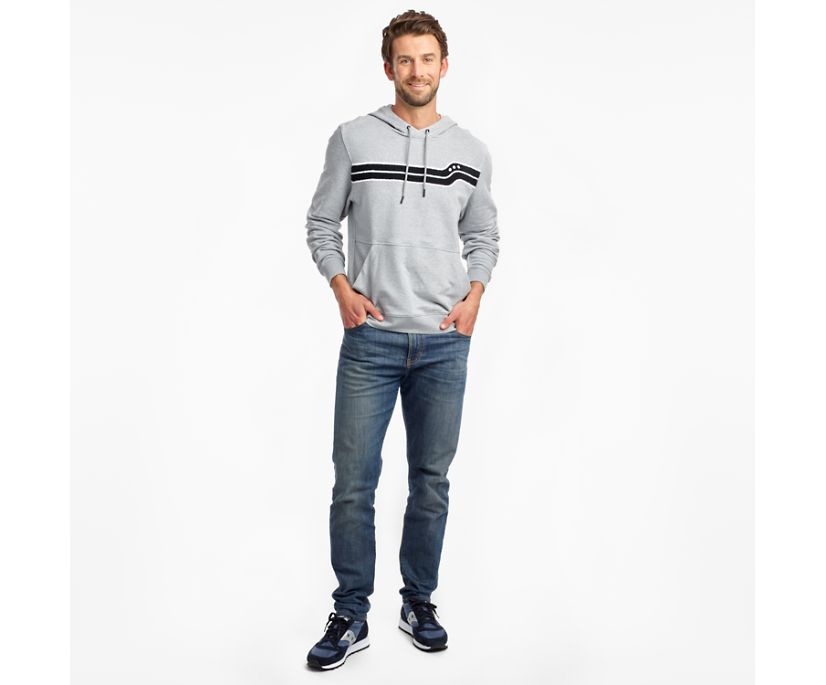 Saucony Rested Hoodie Muške Tops Svijetlo Sive | 5UIM8UXB