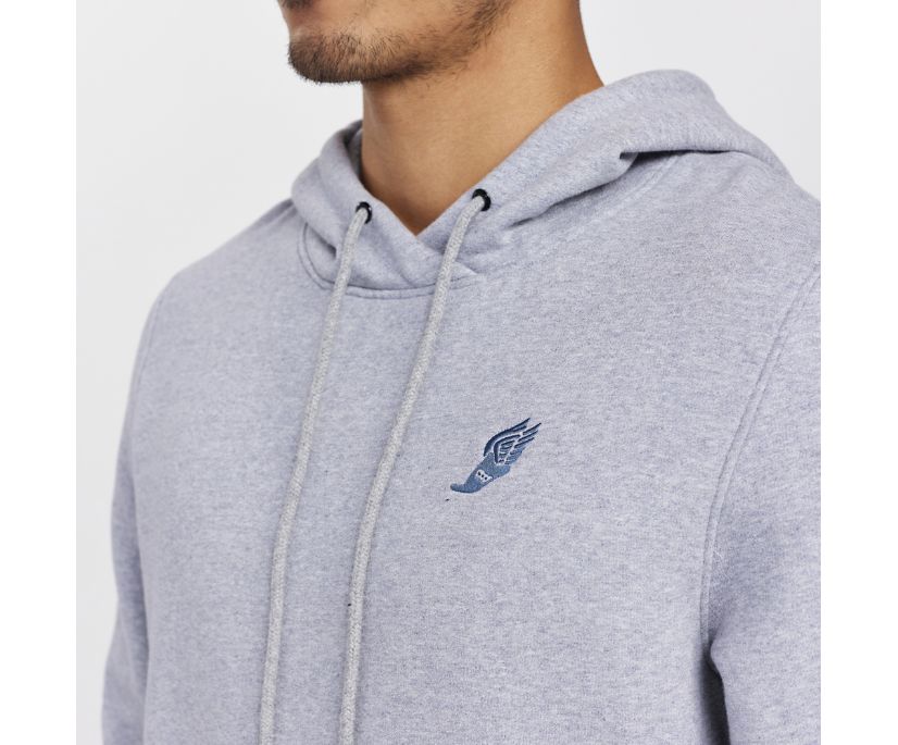 Saucony Rested Hoodie Muške Tops Svijetlo Sive | NLMV0TUX