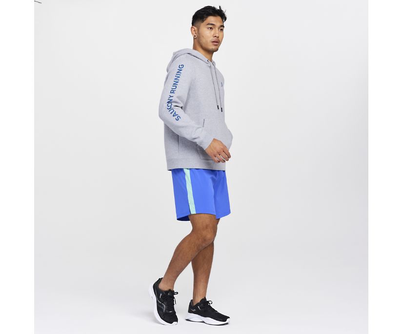 Saucony Rested Hoodie Muške Tops Svijetlo Sive | NLMV0TUX