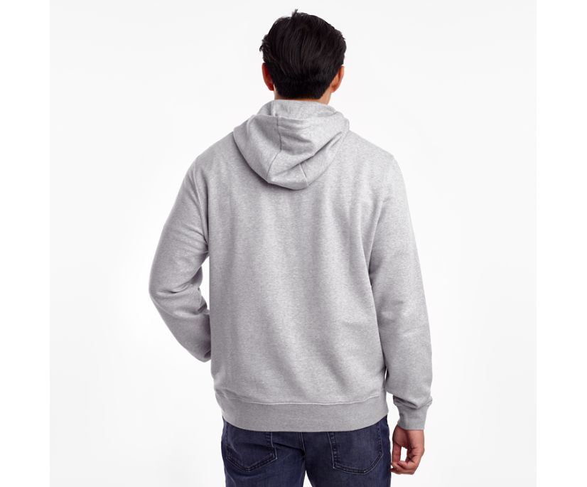 Saucony Rested Hoodie Muške Tops Svijetlo Sive | WLNSO4XF