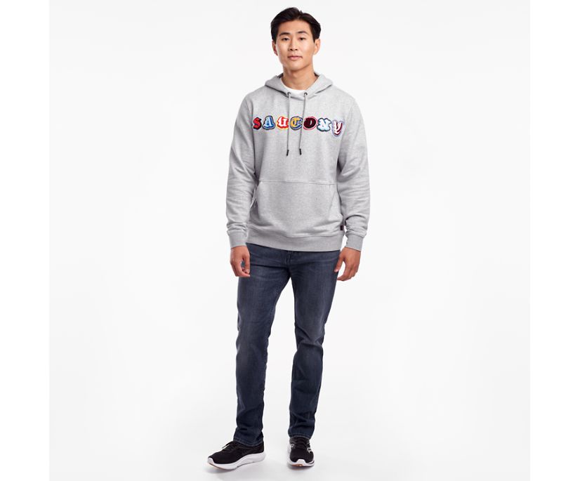 Saucony Rested Hoodie Muške Tops Svijetlo Sive | WLNSO4XF