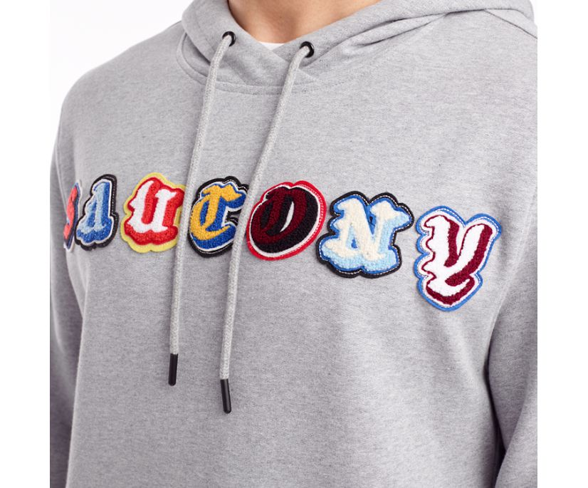 Saucony Rested Hoodie Muške Tops Svijetlo Sive | WLNSO4XF