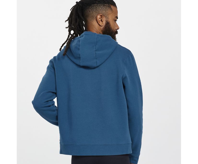 Saucony Rested Hoodie Muške Tops Tamnoplave | XAJM583S