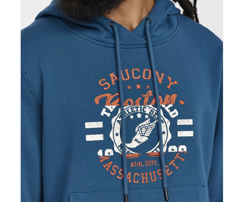 Saucony Rested Hoodie Muške Tops Tamnoplave | XAJM583S