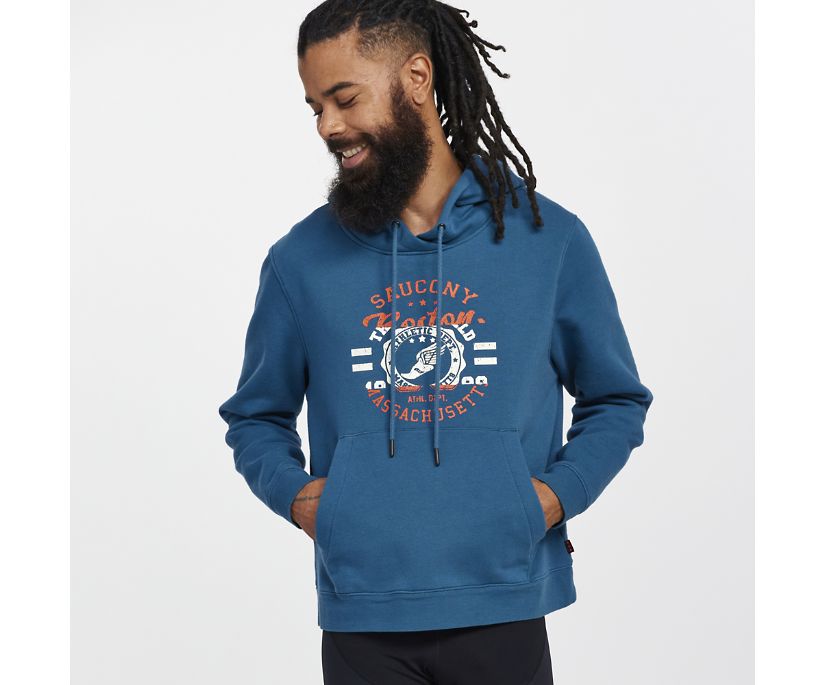 Saucony Rested Hoodie Muške Tops Tamnoplave | XAJM583S