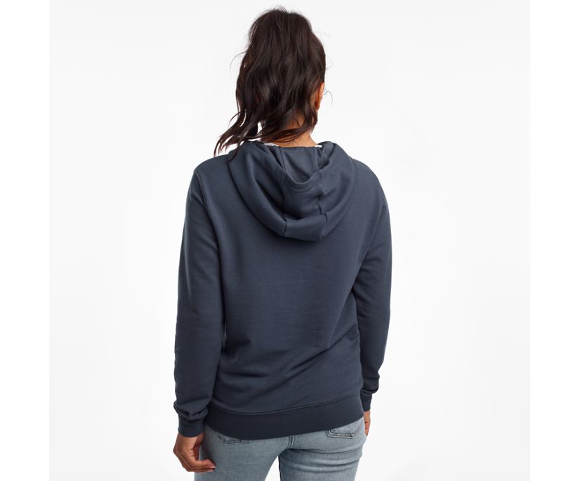 Saucony Rested Hoodie Ženske Tops Sive Plave | ZIA323C4