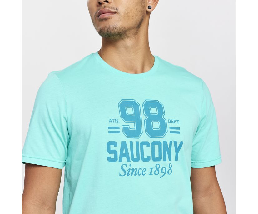 Saucony Rested T-Shirt Muške Tops Menta | QNWJLVB6