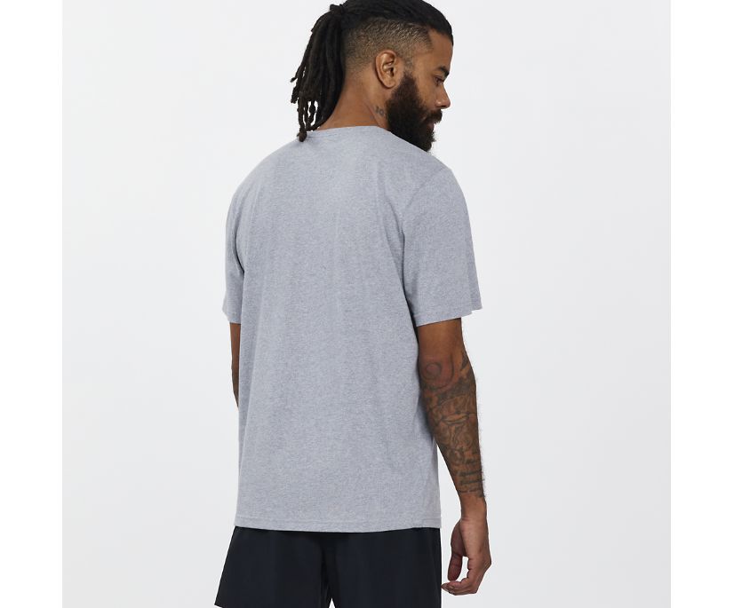 Saucony Rested T-Shirt Muške Tops Svijetlo Sive | UW3EHBOB