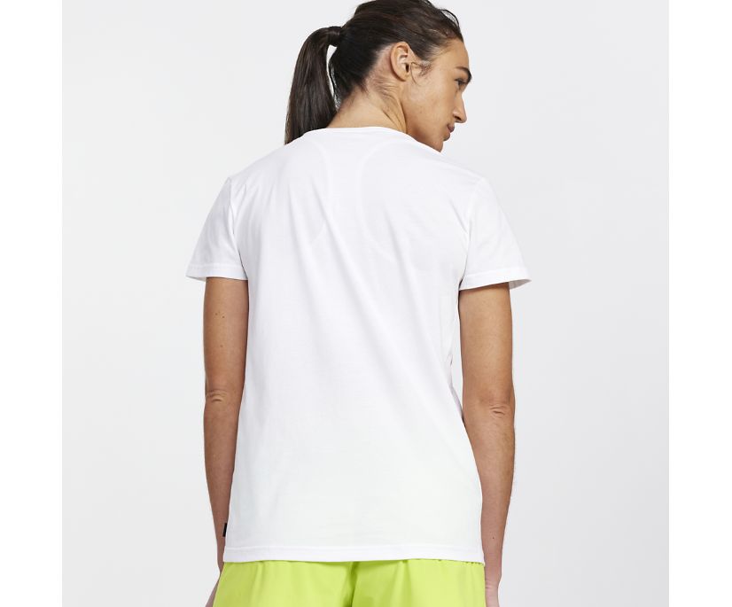 Saucony Rested T-Shirt Ženske Tops Bijele | U0KYTO5F