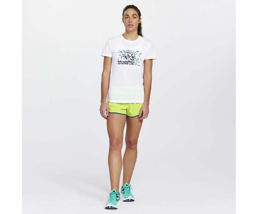 Saucony Rested T-Shirt Ženske Tops Bijele | U0KYTO5F