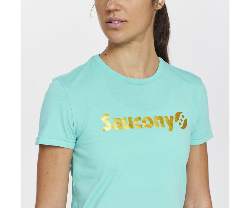 Saucony Rested T-Shirt Ženske Tops Menta | AOZQS8YI